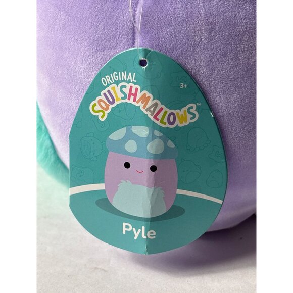 Squishmallows Pyle Plush Mushroom Blue Purple Green Soft Toy Stuffed Animal 8" - Picture 7 of 9